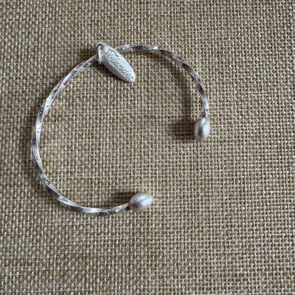Plunder Silver Twisted Bangle Bracelet - Picture 2 of 5